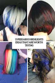 Feather in some purple peek a boo highlights to compliment your platinum blonde hair color. 15 Peekaboo Highlights Ideas That Are Worth Trying Styleoholic