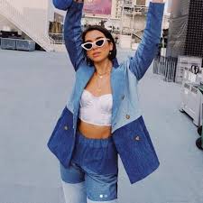 #dualipa #duachileoficial • see 2,434 photos and videos on their profile. The Pants Blue Jean Strips Dua Lipa On Instagram Spotern