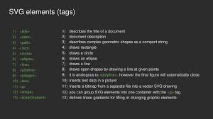 It can be used to make graphics and animations like in html canvas. Svg Syntax Sprites Animation Online Presentation