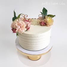 We've developed a beautiful collection of designs and an easy step by step ordering system that will guide you through choosing the perfect wedding cake for your. Sweet Simple Engagement Cake Jenelle S Custom Cakes Facebook