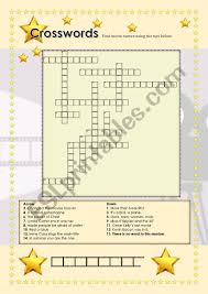 The pdf takes awhile to generate. Movies Crossword Esl Worksheet By Ncarnevalli