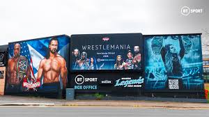 Roman reigns will be on bt. Some Incredible Wwe Wrestlemania Murals Were Painted In London This Week Of Wrestlemania 37 Matches And Also Becky Lynch Squaredcircle