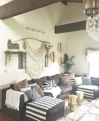 Macrame is super in right now and can so easily be put up on dorm room walls. Bohemian Living Room Decorating Idea Ideas Bac Ojj