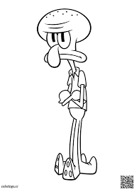 Designs include cornucopias, corn stalks, and turkeys! Squidward Tentacles Coloring Pages Sponge Bob Square Pants Coloring Pages Colorings Cc