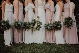There's no better way to incorporate peach into your wedding than choosing it for the color of your bridesmaid dresses from our peach bridesmaid dresses catalog. Pink Bridesmaid Dresses The Prettiest Gowns For Your Girls Confetti