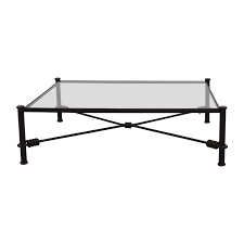 Save now with 0% off shale ii black irregular live edge slate coffee table with flat iron base. 88 Off Black Wrought Iron Glass Coffee Table Tables