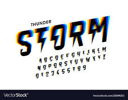 Maybe you would like to learn more about one of these? Thunder Storm Style Font Design Alphabet Letters And Numbers Download A Free Preview Or High Quality Adobe I Lettering Alphabet Lettering Different Alphabets