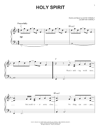 Holy Spirit Sheet Music Bryan Torwalt Easy Piano
