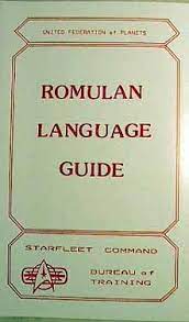 Star Trek Romulan Language Guide Language Guide Star Trek Trek