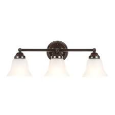 These decline your vitality bill while sparing the planet. Hampton Bay Ashhurst 3 Light Oil Rubbed Bronze Vanity Light With Frosted Glass Shades Egm1393a 4 Orb The Home Depot