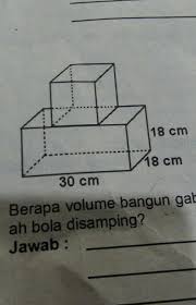 Check spelling or type a new query. Hitunglah Luas Permukaan Bangun Ruang Gabungan Di Samping Brainly Co Id