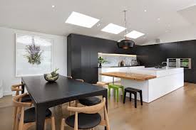 Some sleek black and white furniture would support the natural structures of the. Black And White Kitchens Freshsdg