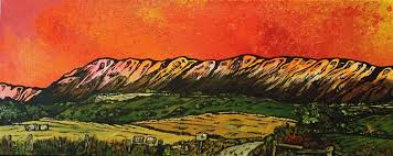 Kari morrow) dumgoyach hill, ben lomond in the distance (credit: Painting Prints Of Glasgow The Campsie Hills Scotland