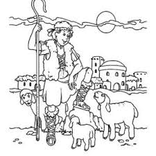 By scrolling through this page, you will discover all the available coloring sheep with no charge. David The Shepherd Boy Hold His Sheep Coloring Pages Kids Play Color Coloring Pages For Boys Boy Coloring Coloring Pages