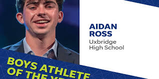 Aidan Ross Uxbridge Boys Athlete of the Year at Central Mass HSSAs