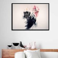 Corinthians e atlético mineiro se enfrentam neste sábado pela 12ª rodada do brasileirão. Quadro Atletico Mg Galo Estilo Aquarela Quadros Online