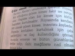 Ruyada Kor Olmak Youtube