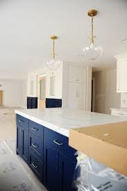 Grey kitchens with blue cabinets white counterspells mtg. Navy Blue Kitchen Island Blue Kitchen Island Navy Blue Kitchen Cabinets Blue Kitchen Cabinets