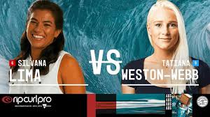 Suivent isabella nichols et malia manuel avec deux totaux à plus de 12 points, qui peuvent les faire espérer décrocher un tour bonus. Silvana Lima Vs Tatiana Weston Webb Semifinals Heat 1 Rip Curl Women S Pro Bells Beach 2018 Youtube