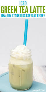 Add the rest of the cold water and serve with lots of ice cubes. Healthier Copycat Starbucks Iced Green Tea Latte