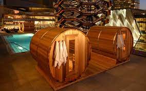 NYC's Equinox Hudson Yards Has a Heated Outdoor Pool and Sauna Meditation
