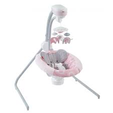 Fisher Price Cradle N Swing With 6 Speeds Blush Safari Walmart Com