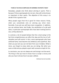 This is why people argue about why sports are important to be a part of. For Against Essay Sports Adriana