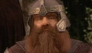 Herr der Ringe Gimli: Ich bat sie um eine Strähne ihres Haares. Sie gab mir  drei! - Mythos-Web