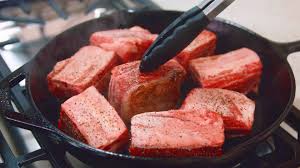 Generously sprinkle my rub (purchase recipes here) onto the ribs making sure you get good coverage on the top as well as the sides. Slow Cooker Beef Short Ribs