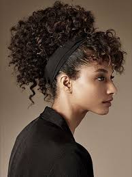 Tied Up Curly Crotchet Hairstyles Curled Hairstyles Curly Hair Styles