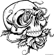 Find the best sugar skull coloring pages for kids & for adults, print 🖨️ and color ️ 76 sugar skull coloring pages ️ for free from our coloring book 📚. Sugar Skull With Roses Coloring Pages Printable