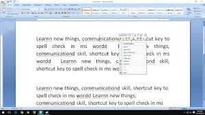 Shortcut Key To Spell Check In Ms Word Youtube