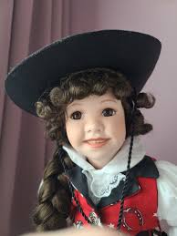 Porseleinen pop Carson Tanya Tucker voor de American Country Doll Hamilton  Collection