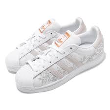 details about adidas originals superstar w white copper floral women casual shoes cg6002