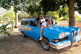 Monika Fox In White Next To A Vintage Car In Cuba: 4 Nude Pics | xHamster