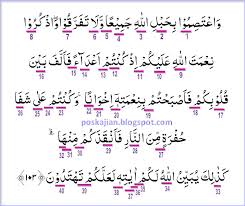 ﻿ hukum bacaan tajwid secara berurutan pada ayat tersebut adalah. Hukum Tajwid Al Quran Surat Ali Imran Ayat 103 Lengkap Dengan