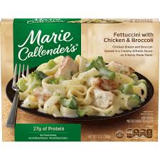 One of my favorite tv dinner brands is marie callendar's. Marie Callenders Frozen Dinner Fettuccini With Chicken Broccoli 13 Ounce Walmart Com Walmart Com