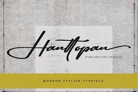 Download Hanttopan Font By Missinklab Creative Fabrica In 2020 Signature Fonts Lettering Script Fonts SVG Cut Files