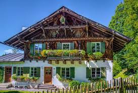 Typical Bavarian House Ammer Mountains Jigsaw Puzzle In Street View Puzzles On Thejigsawpuzzles Com Swiss House House Exterior Ranch House Exterior