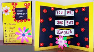 Touch device users, explore by touch or with swipe gestures. Diy Teacher S Day Pop Up Card How To Make Card For Teacher S Day Making Card For Teacher Youtube