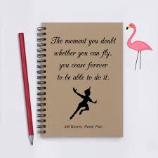 Peter Pan Quote The Moment You Doubt You Can Fly 5 X Etsy Peter Pan Quotes Journal Writing Peter Pan Book