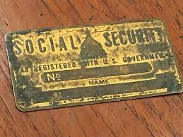 The ssn was in red ink. Vintage 1940 S Brass Blank Social Security Card Douglas Dc 3 Aircraft Us Flags Screen Specialty Printing Printing Graphic Arts
