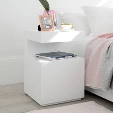 Check spelling or type a new query. Vault Bedside Table With Drawer White Dwell Modern White Bed Bedside Table Modern White Bedside Table