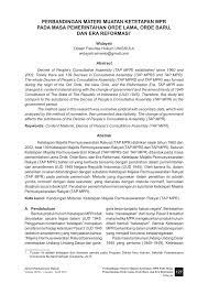 We did not find results for: Pdf Perbandingan Materi Muatan Ketetapan Mpr Pada Masa Pemerintahan Orde Lama Orde Baru Dan Era Reformasi