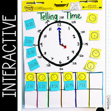 Telling Time Anchor Chart Free Activity Math Tech