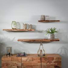 Etagere Murale Planche En Bois Massif D Acacia Naturel Verni 90cm Etagere Murale Bois Etagere Murale Chambre Etagere Murale Cuisine
