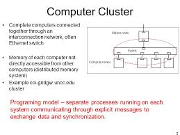 With distributed computing, computations are faster thanks to the following advantages: 1 Programming Distributed Memory Systems Clusters Distributed Computers Itcs 4 5145 Parallel Computing Unc Charlotte B Wilkinson Jan 6 Ppt Download