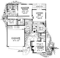 Monster house plans offers house plans with rear center courtyard. Ranch Style House Plan 4 Beds 3 Baths 1418 Sq Ft Plan 72 223 Courtyard House Plans Ranch Style House Plans Cute Small Houses