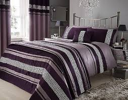 Purple comforters bedding sets the home depot. Beautiful Ultra Soft Cozy Modern Purple Grey Plum Pintuck Leaf Comforter Set Comforters Bedding Sets Home Garden Worldenergy Ae
