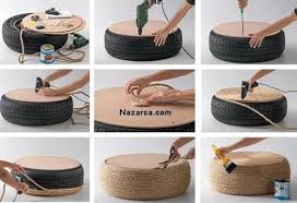 Eski araba lastiğinden eviniz için divan şeklinde sehpa yapımı. Lastik Tekerden Puf Ve Sehpa Nasil Yapilir Nazarca Com Dekor Araba Kendin Yap